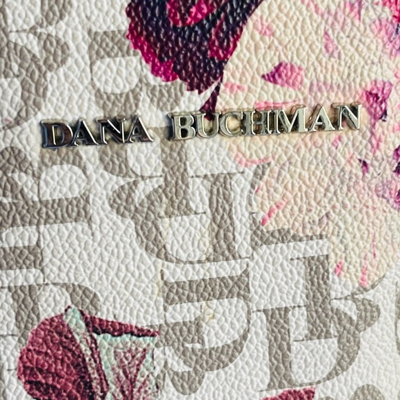 Dana Buchman Tulip Print Women’s Floral Double Side Handbag Purse - Picture 8 of 9